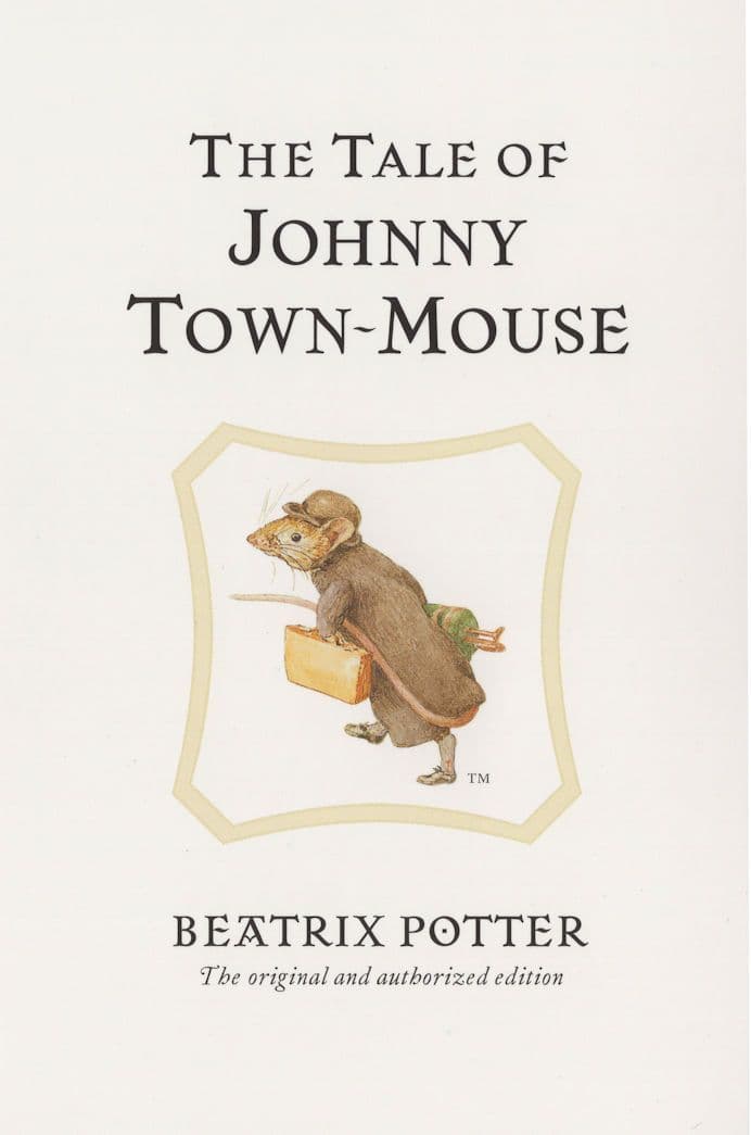 The Tale Of Johnny Town Mouse Beatrix Potter Book Postcard