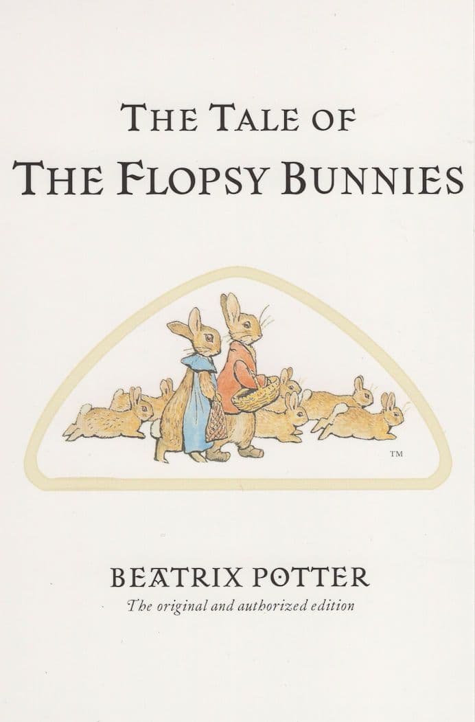The Tale Of The Flopsy Bunnies Beatrix Potter Book Postcard