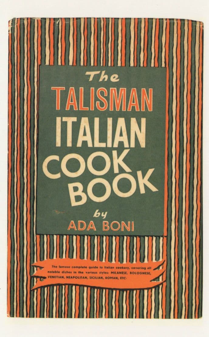 The Talisman Italian Italy Cook 1953 Book Ada Boni Postcard