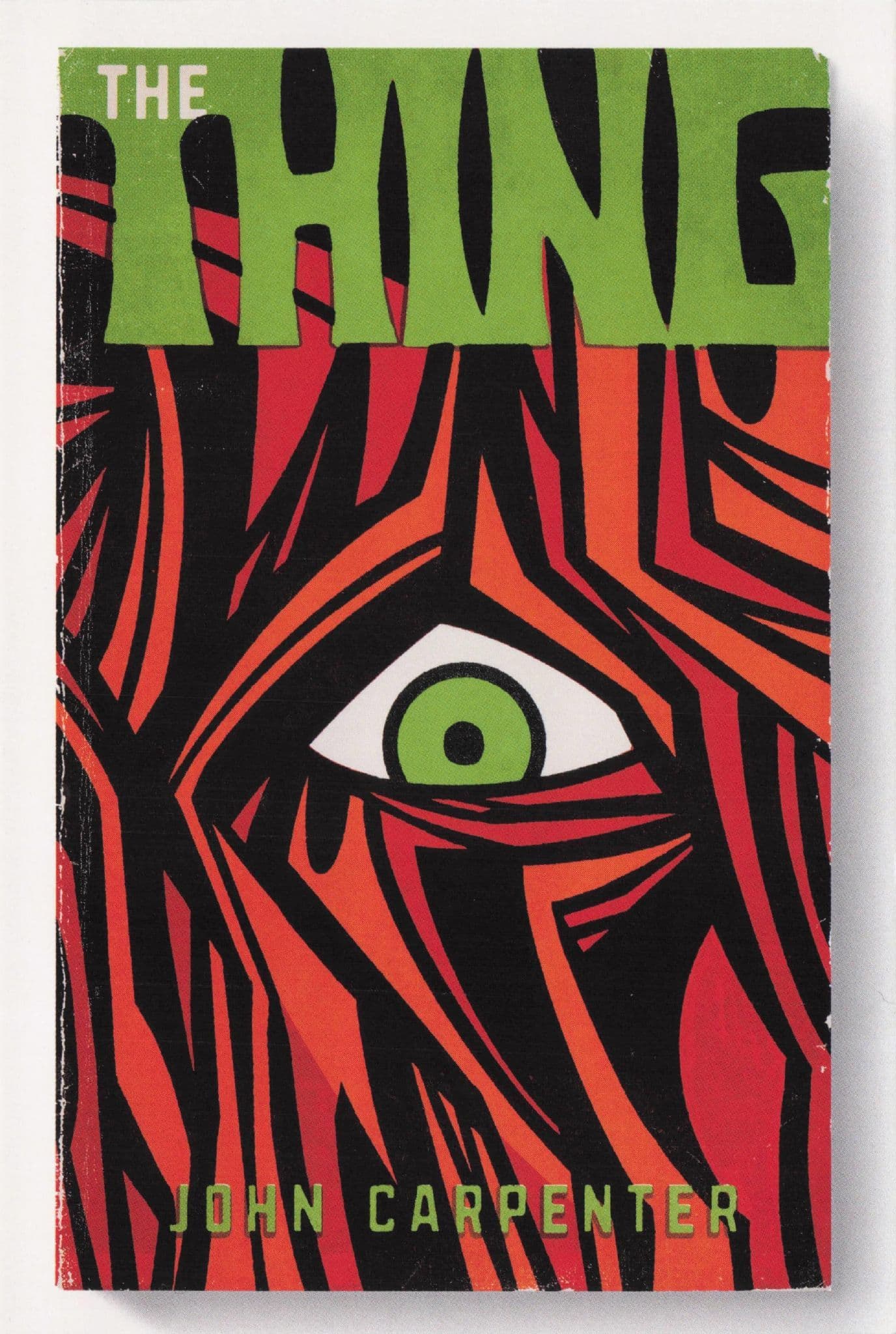 The Thing John Carpenter Sci Fi Horror Film Movie As Rare Old Book Cover Postcard