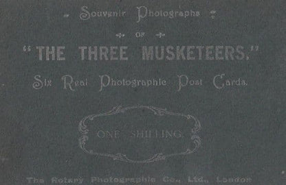 The Three Muskateers Home Made Antique Play Theatre Old Advertising Postcard