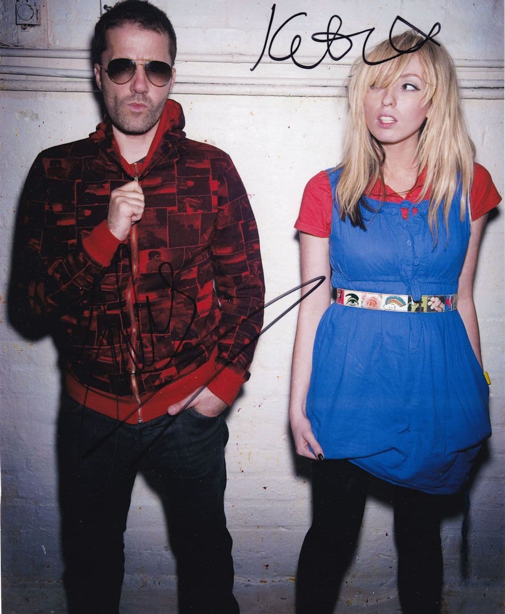 The Ting Tings Indie Pop Group 10x8 Hand Signed Photo
