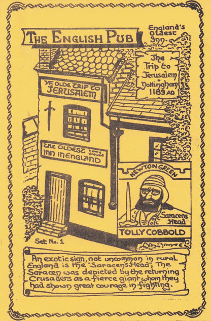The Trip To Jerusalem Pub Nottingham Ltd Edn Of 100 Postcard