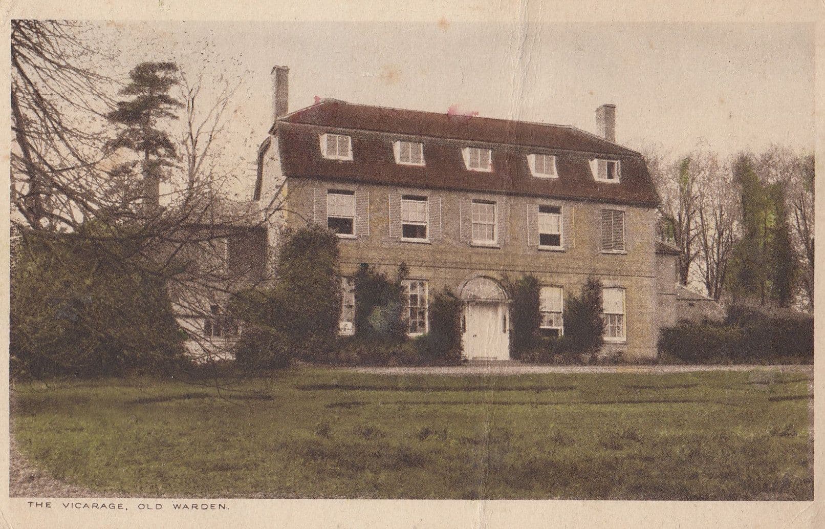 The Vicarage Old Warden Bedfordshire Old Postcard