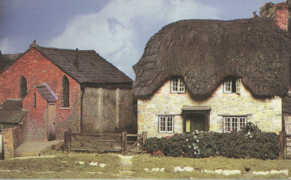 The Village Chapel & Cottage Pendon Museum Model Railway Postcard