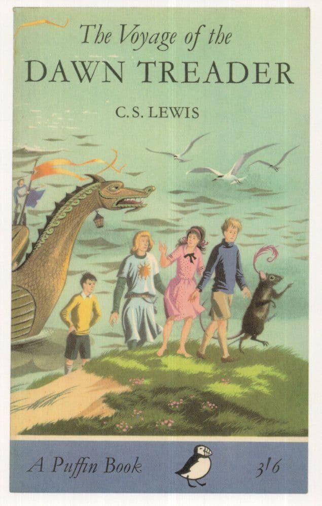 The Voyage Of The Dawn Treader Puffin 1965 Book Postcard