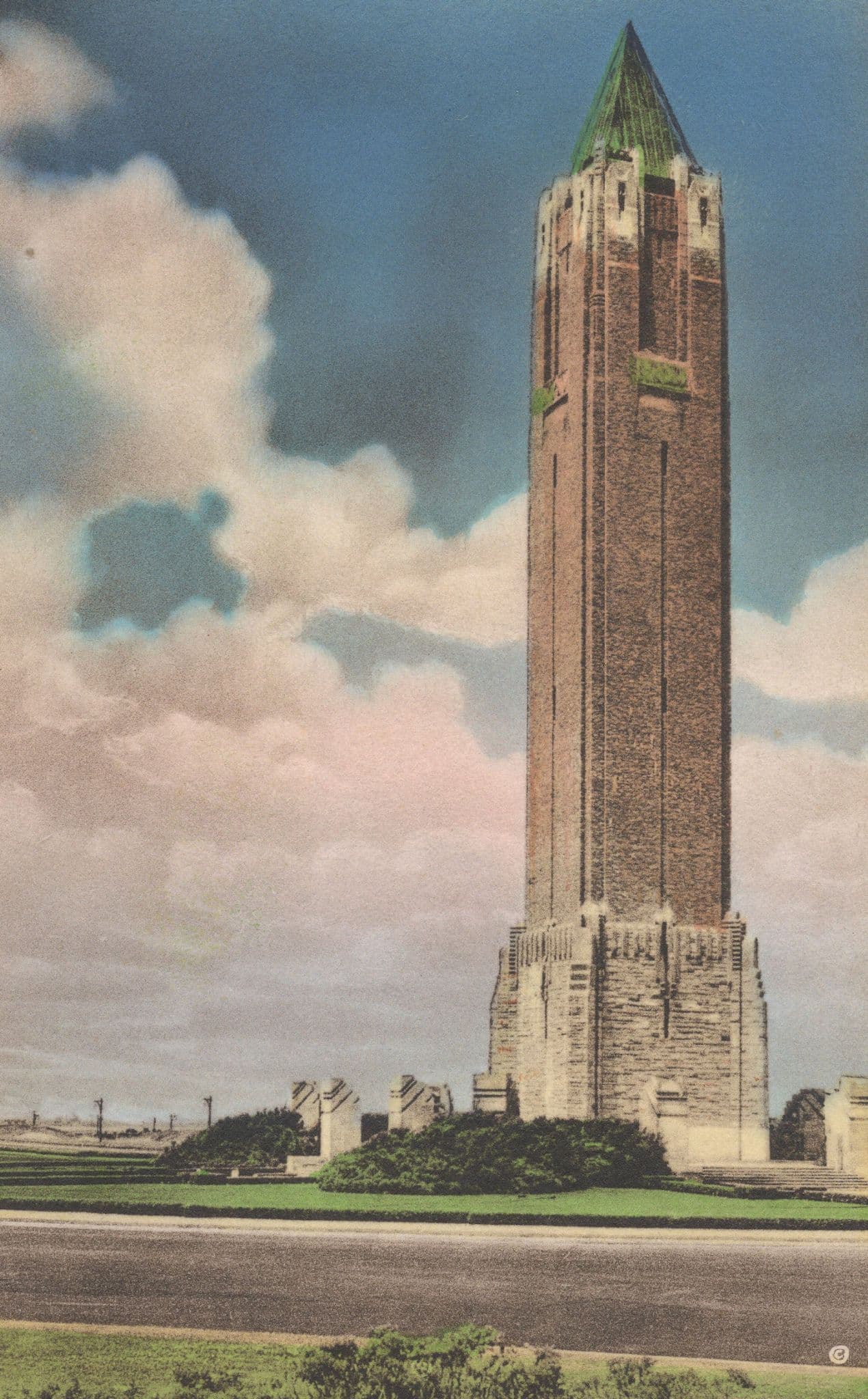 The Water Tower Jones Beach State Park New York Old Postcard