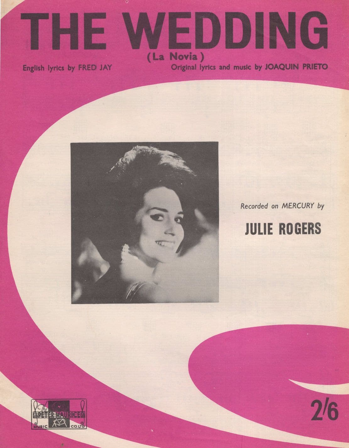 The Wedding Julie Rogers Vintage Sheet Music