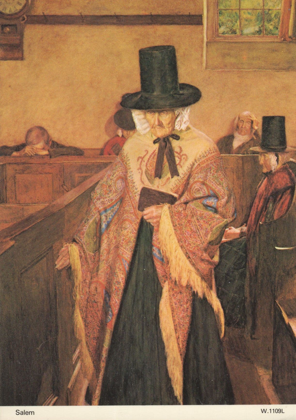The Witch Trials At Salem Vosper Painting Wicca Postcard