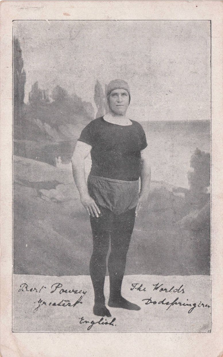 The Worlds Greatest Circus Performer Antique Postcard