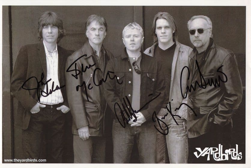 The Yardbirds Giant 12x8 FULLY Hand Signed 2008 Photo 5x Autograph s
