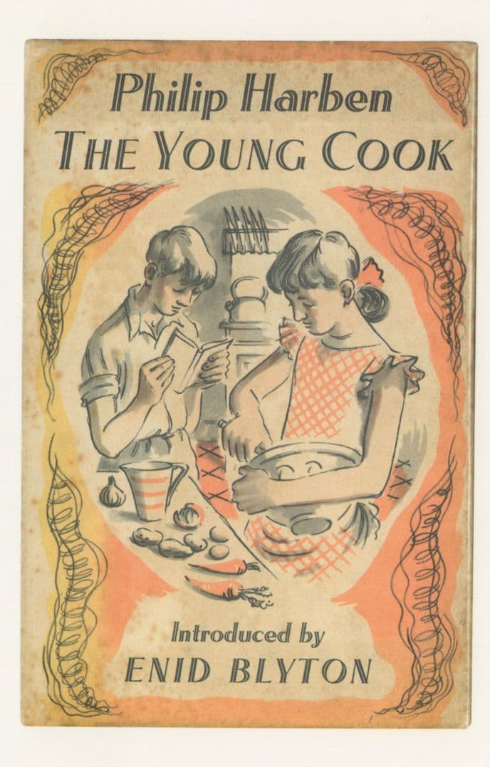 The Young Cook Philip Harben Enid Blyton Book Postcard