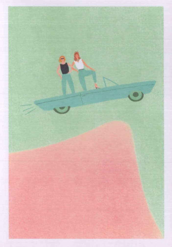 Thelma & Louise Film Movie Feminist Cinema Power To Women Postcard