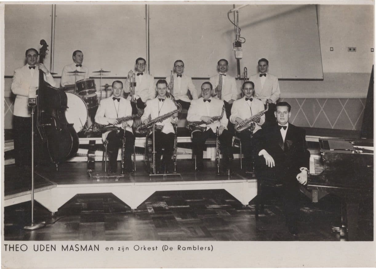 Theo Uden Masman Dutch Music Band FULLY 12x Hand Signed Photo