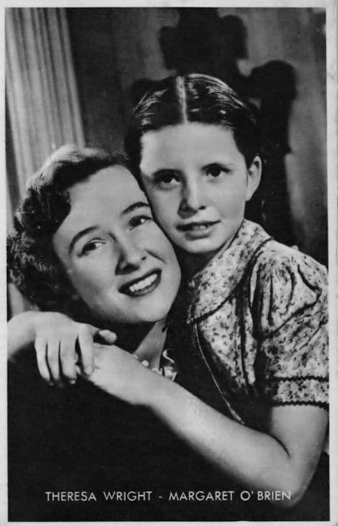 Theresa Wright Margaret O''Brien Rare Kwatta Belgium Postcard Size Film Photo