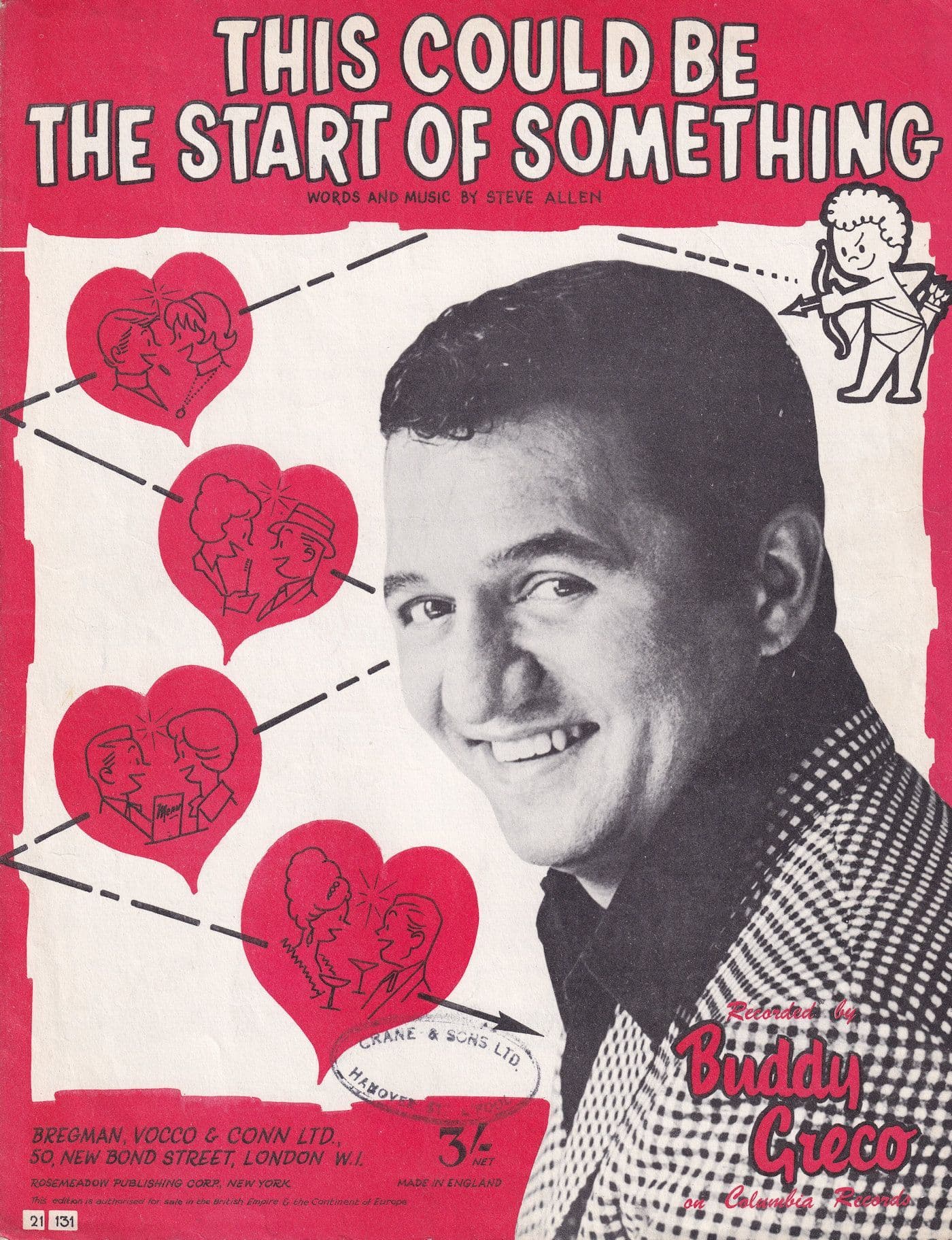 This Could Be The Start Of Something Buddy Greco 1960s Sheet Music