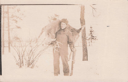 This Is My American Animal Hunter Friend Baseball Hunting Antique Postcard