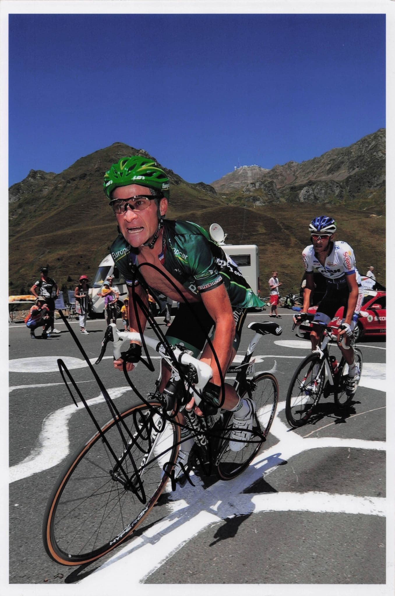 Thomas Voeckler French Cycling 2012 Tour De France 12x8 Hand Signed Photo