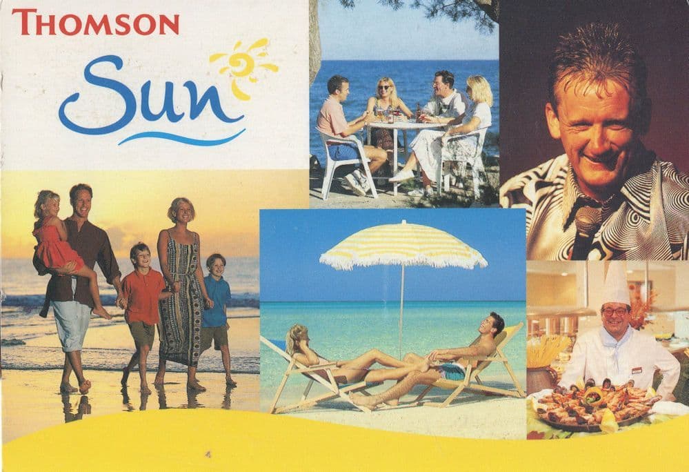 Thomson Holiday Shop Travel Agents 1980s Advertising Postcard