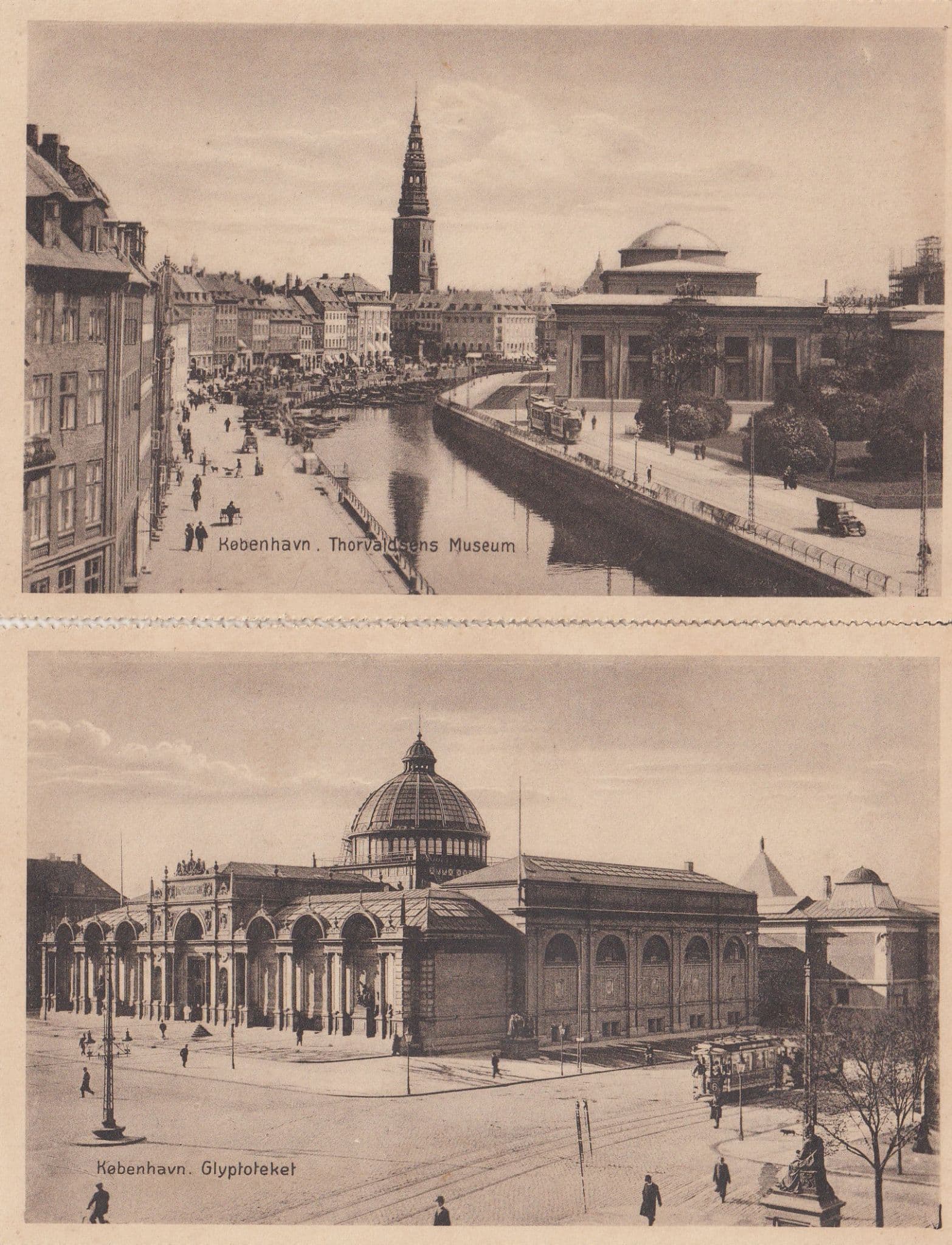 Thorvaldsens Museum Glyptoteket Denmark Copenhagen Antique Postcard