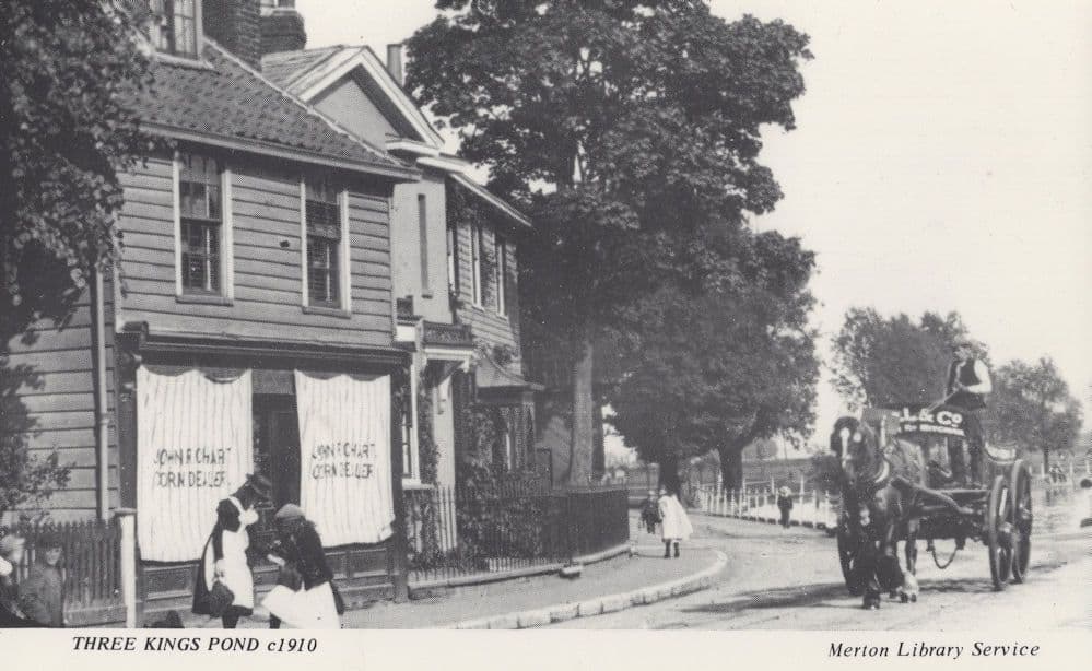 Three Kings Pond Pub Mitcham Surrey Real Photo Postcard