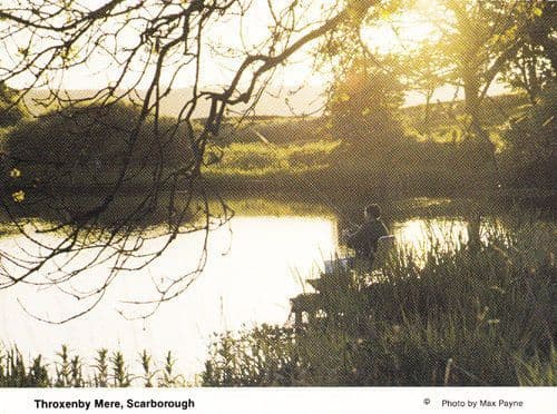 Throxenby Mere Scarborough River View Yorkshire Village Rare Photo Postcard