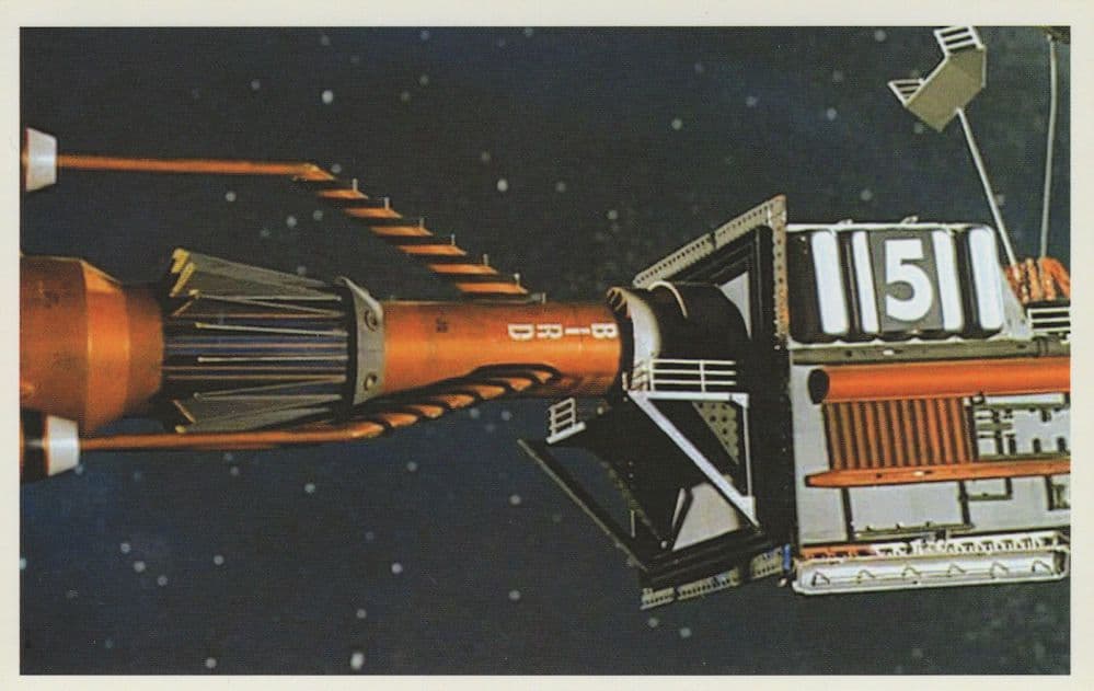 Thunderbird 5 Craft in Thunderbirds TV Show Episode 10 Postcard