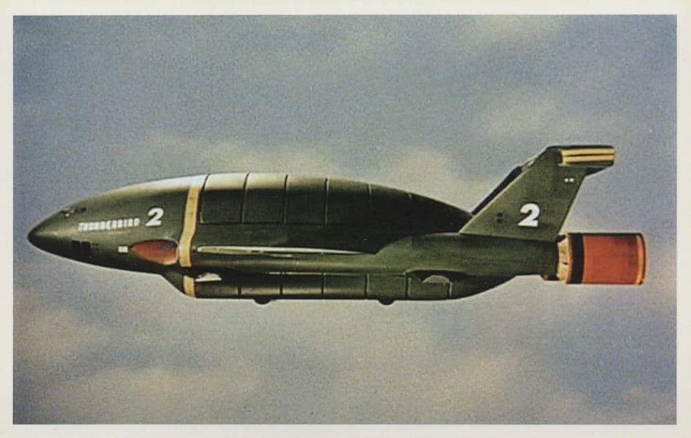 Thunderbirds 2 Aircraft TV Show Opening Credits Postcard