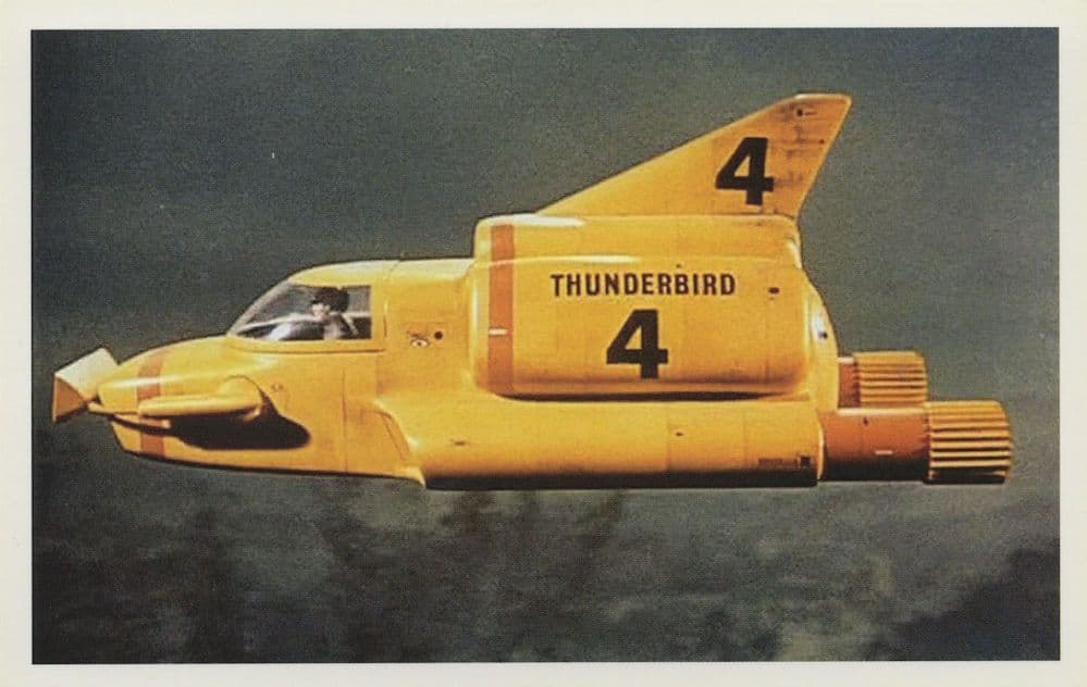 Thunderbirds 4 Craft TV Show Opening Title Credits Postcard