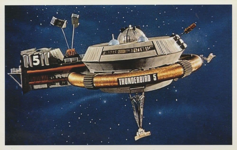Thunderbirds 5 Craft TV Show Opening Credits Sequence Postcard