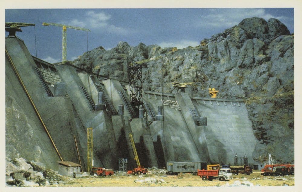 Thunderbirds Dam Construction Site Gerry Anderson TV Show Postcard