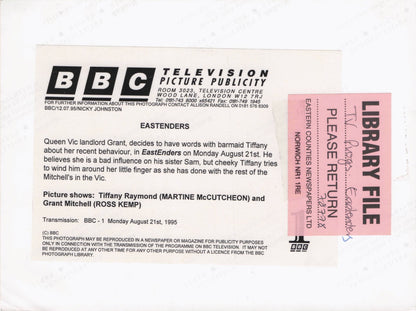 Tiffany Manipulates Grant Mitchell 1995 Eastenders TV Press Photo