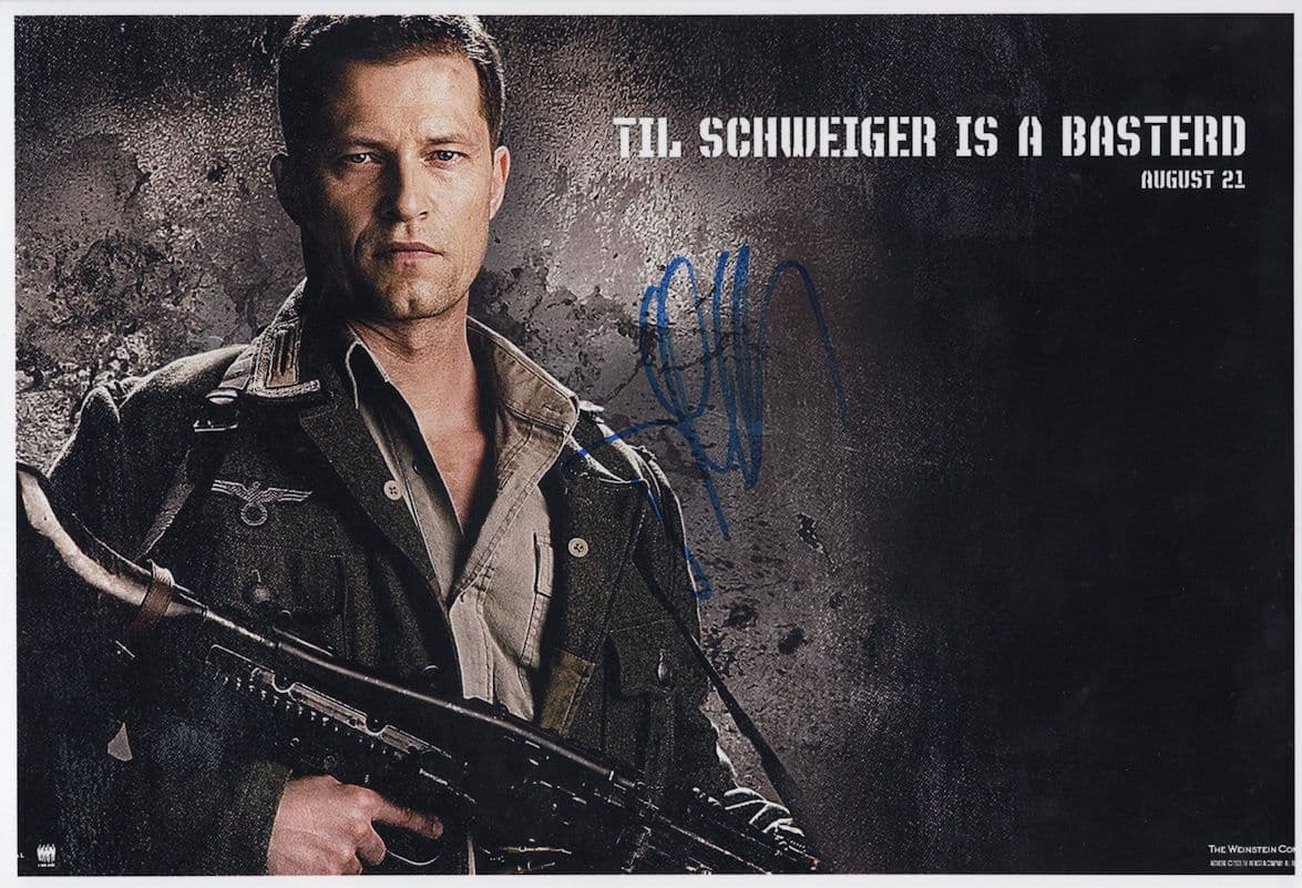 Til Schweiger Inglourious Basterds 12x8 Tarantino Hand Signed Photo