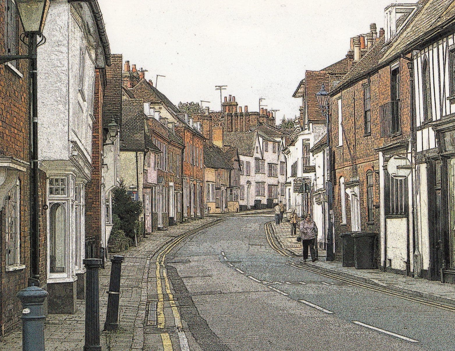 Tilehouse Street Hitchin Postcard