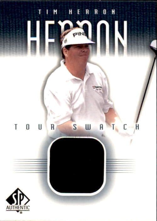 Tim Herron Upper Deck Worn Tour Swatch Shirt Golf Rare Card