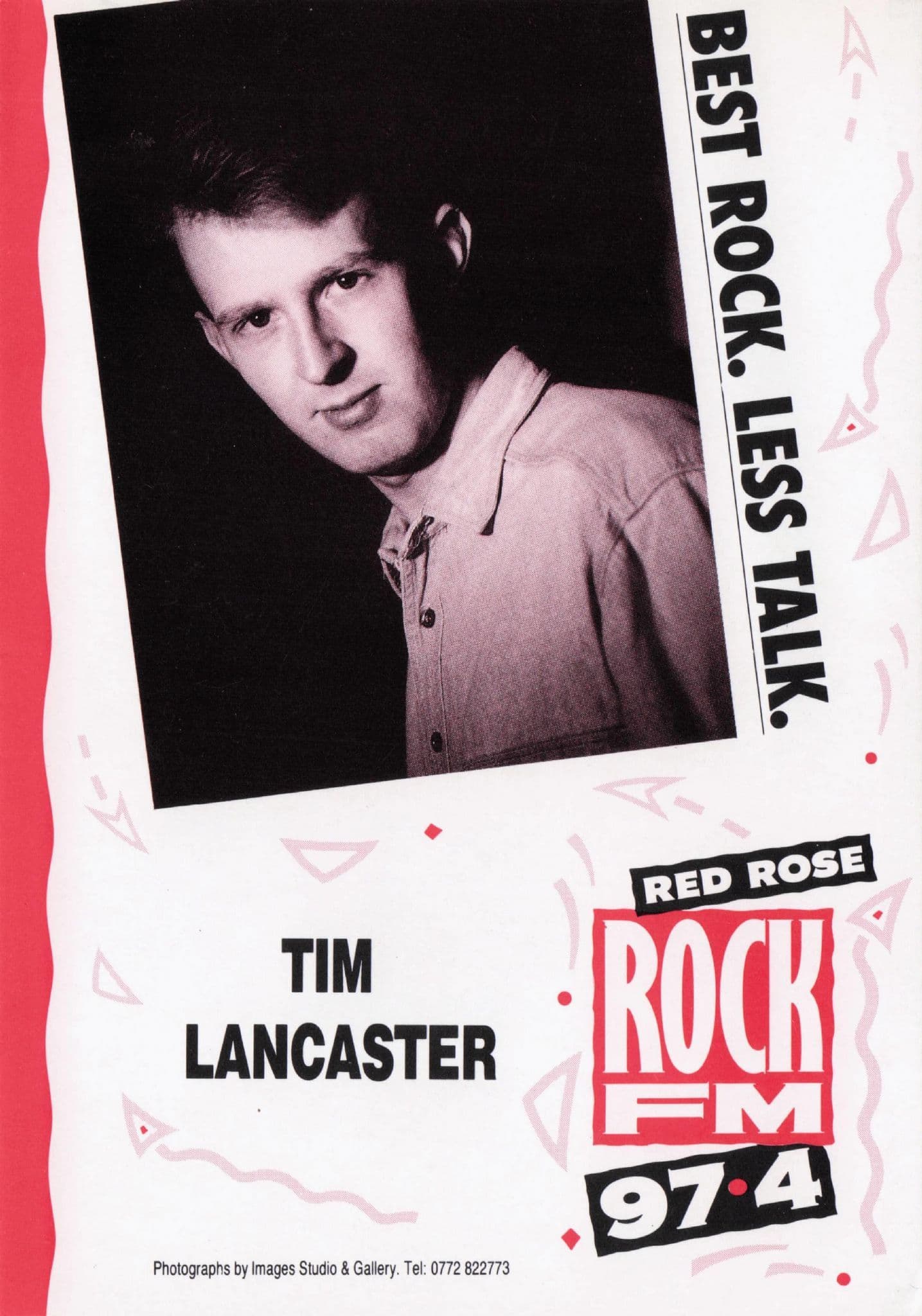 Tim Lancaster Rock & Heavy Metal FM Radio DJ Advertising Card