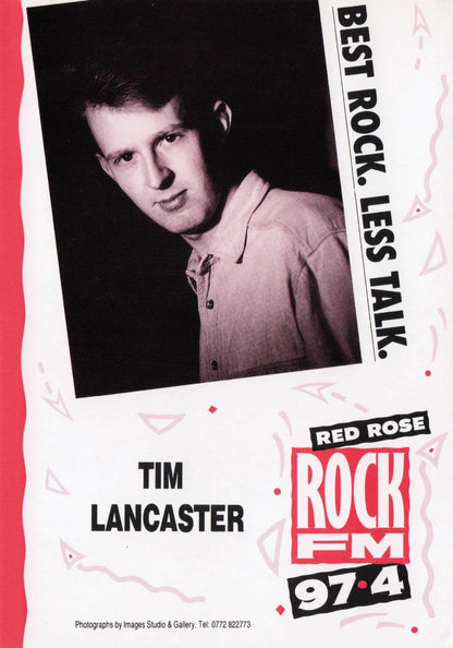 Tim Lancaster Rock & Heavy Metal FM Radio DJ Advertising Card