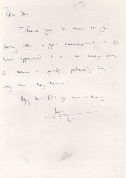 Tim Marriott The Brittas Empire Large Hand Signed Photo & Letter