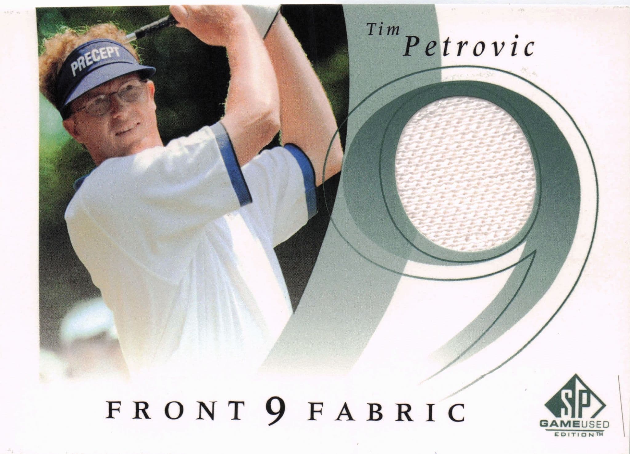 Tim Petrovic Front 9 Fabric 2002 Upper Deck Authentic Shirt Card
