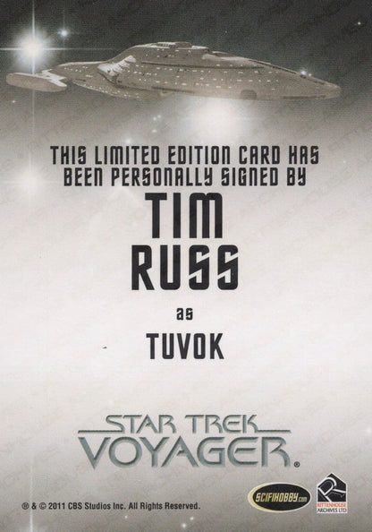 Tim Russ Star Trek Voyager Heroes & Villains Autograph Signed Card