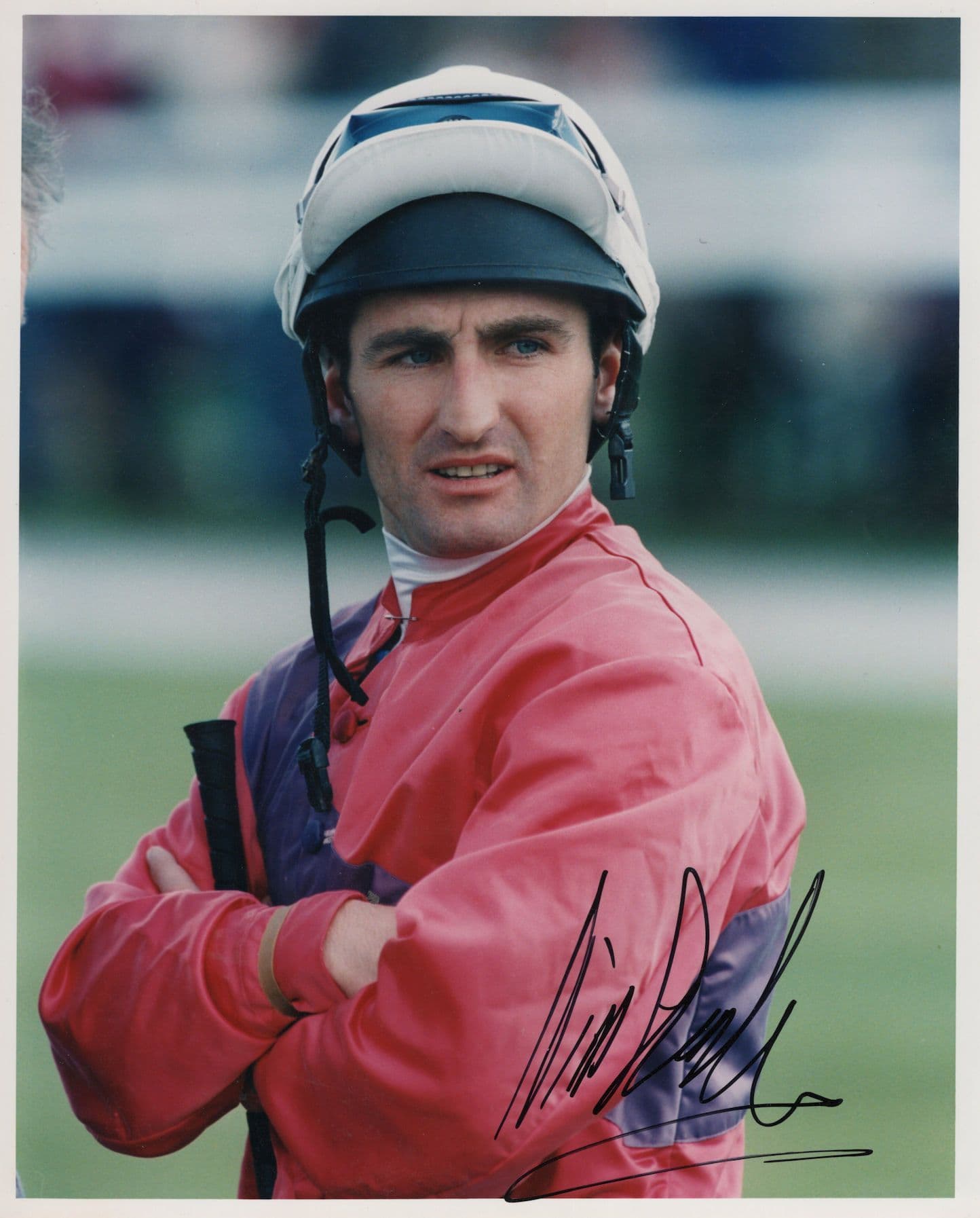 Tim Sprake Horse Race Racing Jockey Large 10x8 Hand Signed Photo