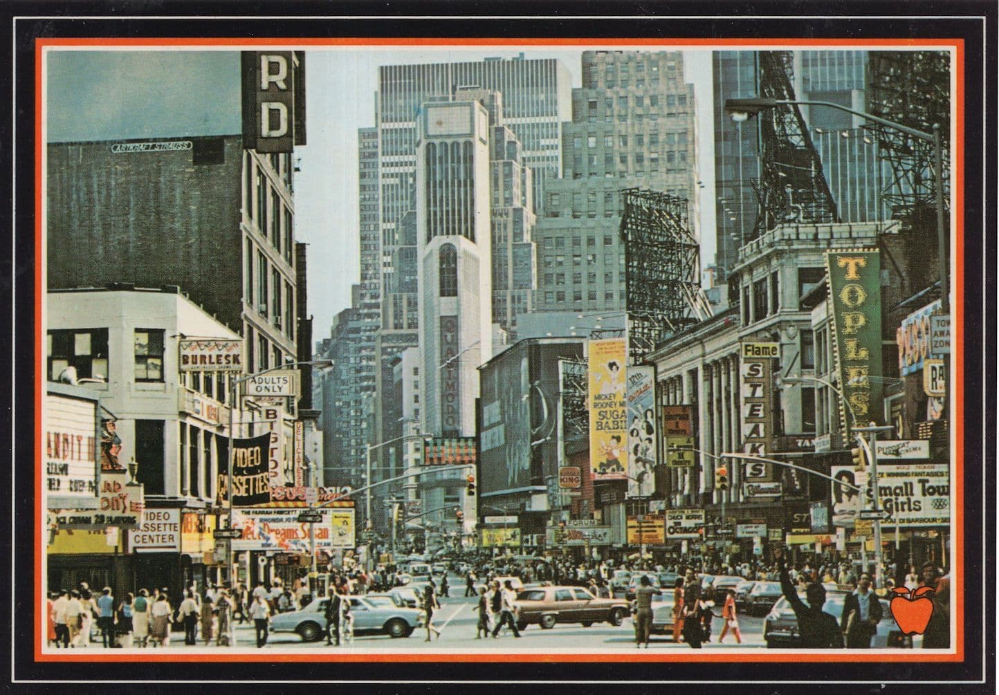 Times Square VHS NTSC Video Cassettes USA XXX Advertising Postcard
