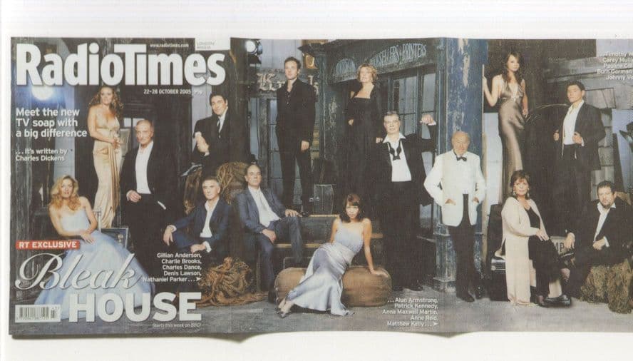 Timothy West Gillian Anderson Charles Dickens Bleak House TV Show Radio Times Postcard
