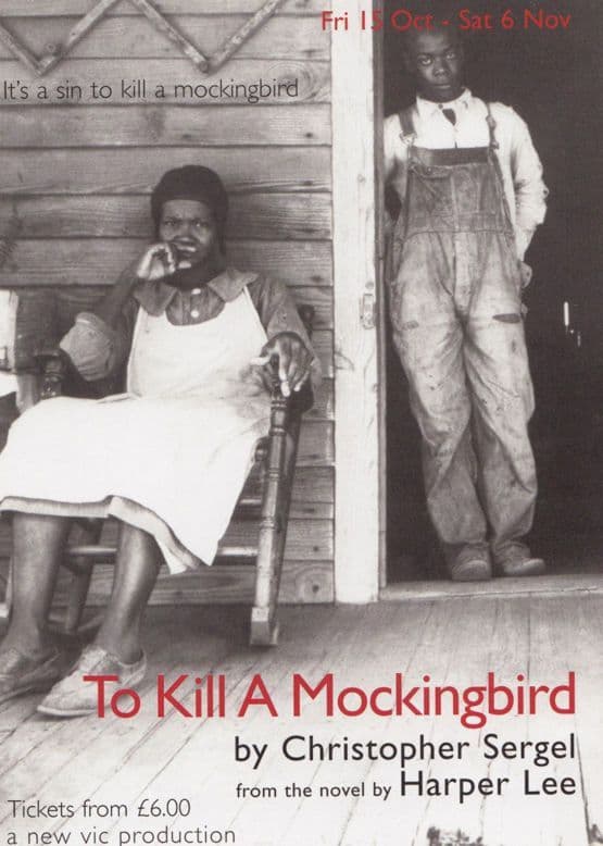 To Kill A Mockingbird Play New Vic Theatre Gala Poster Postcard Style Card