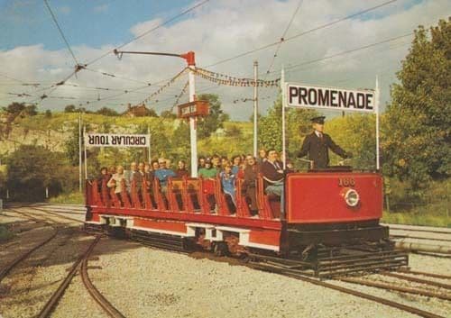 Toast Rack Tram Tramcar Bus Crich Matlock Derbyshire Matlock Transport Postcard
