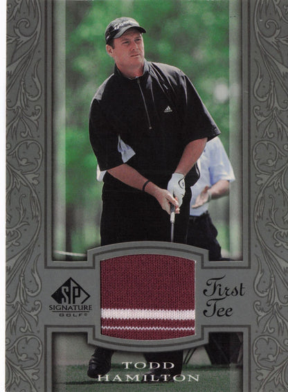 Todd Hamilton First Tee SP 2005 Golf Upper Deck Relic Shirt Card