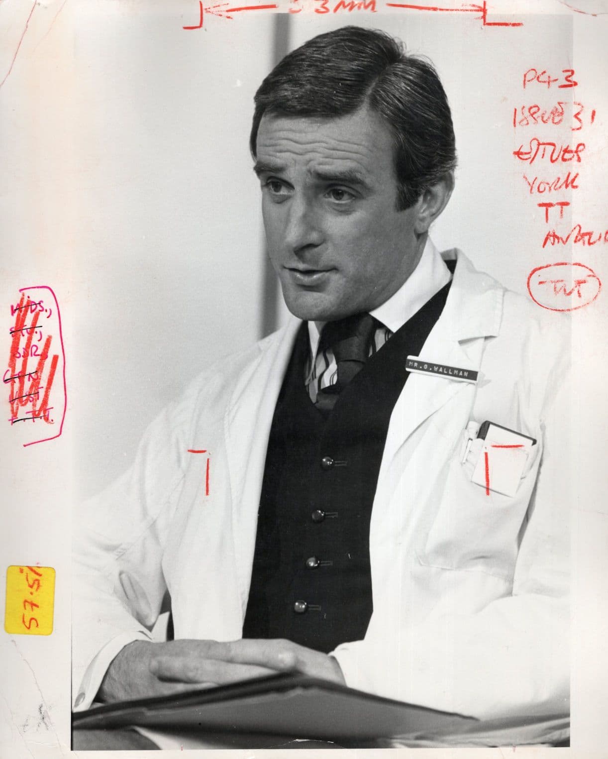 Tom Adams The Odenin Line in General Hospital 10x8 TV Press Photo