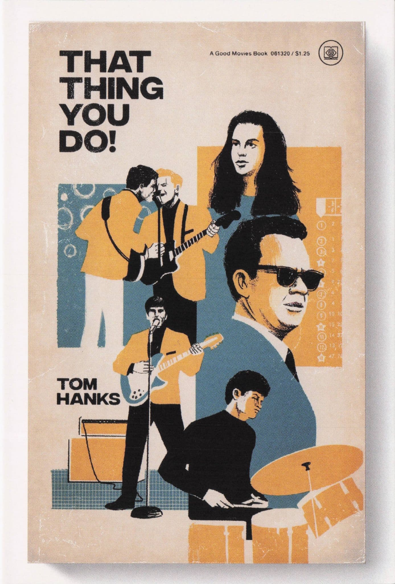 Tom Hanks That Thing You Do Film Movie As Rare Old Book Cover Postcard