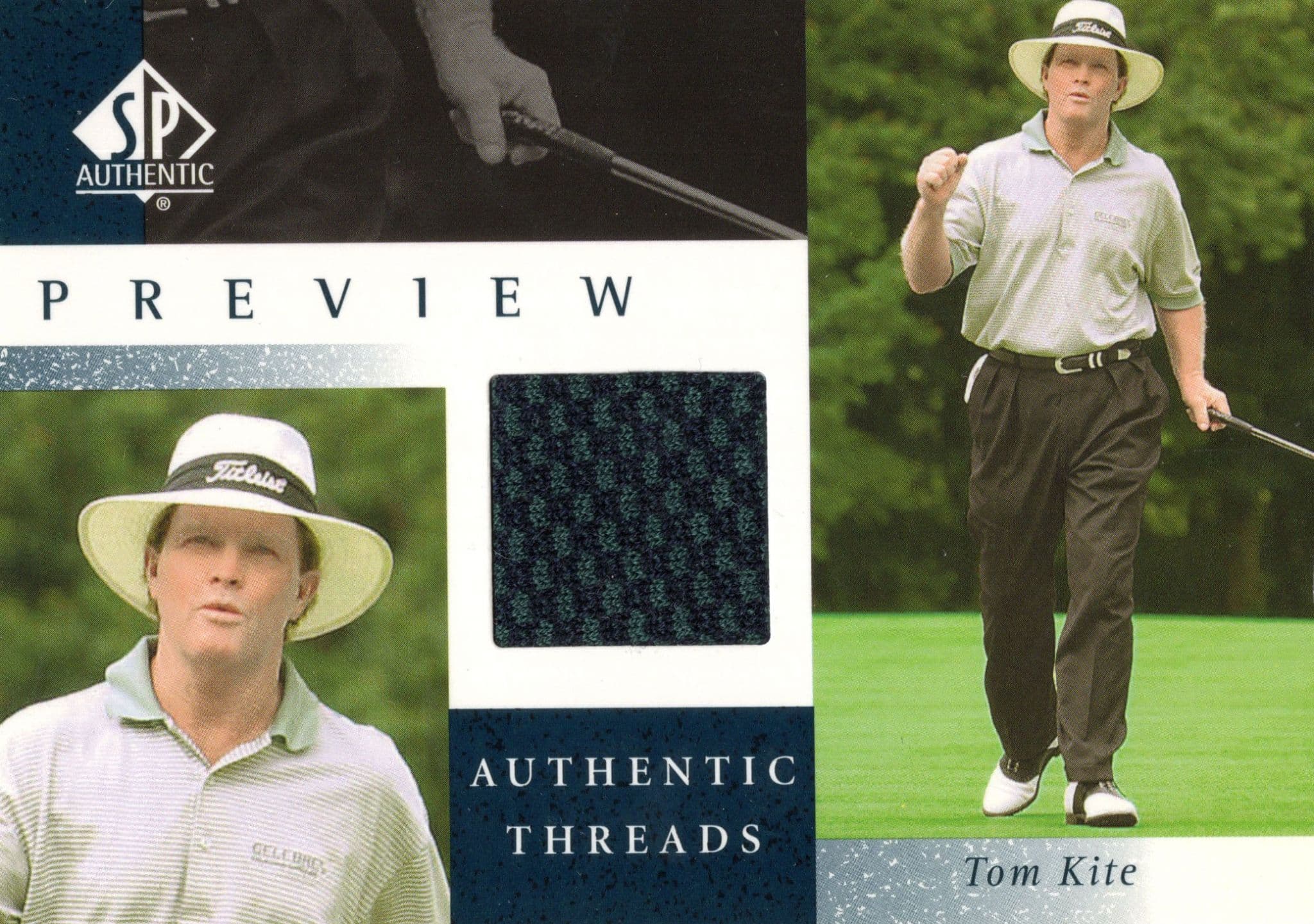 Tom Kite Original Worn Shirt Golf Tour Rare Limited Threads Card