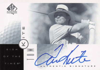 Tom Kite Sign Of The Times Hand Signed 2001 SP Golf Autograph Card